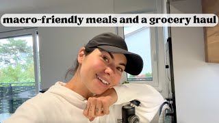 Simple and easy macro friendly meals and a healthy grocery haul [upl. by Elleirb]