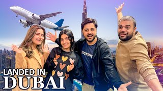 HUM DUBAI PHOUNCH GAYE ♥️  New Year Trip Shuru 😍 [upl. by Siraf]