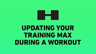 Updating your training max duration a workout  HeavySet 20182 [upl. by Berardo]