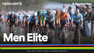 Men Elite highlights  2024 UCI Gravel World Championships [upl. by Debor]