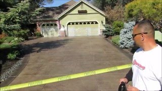 Endurable Concrete Stain and Seal Exterior Application [upl. by Frissell]