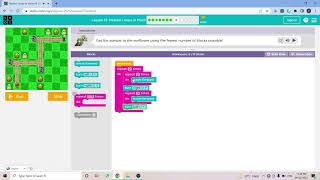 L128 Codeorg  Express2021  Lesson 12 Nested Loops in Maze  level 8 [upl. by Christabella185]