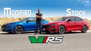 Skoda Octavia vRS Duel  Modified Vs Stock مبارزة سكودا [upl. by Jandy]