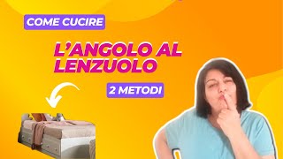 Come cucire gli angoli al lenzuolo  2 modi   misure [upl. by Lek352]