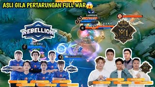 MAS ADE REKT DONKEY WANN LUMINAIRE MELAWAN TIM REBELLION FULL TEAM FIGHT🔥  Mobile Legends [upl. by Ymmit565]