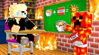 Baby Preston Sent ME to Minecraft School expelled [upl. by Nivac]