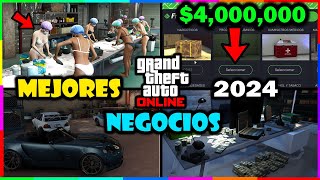 Los 5 MEJORES NEGOCIOS para GANAR MILLONES en GTA 5 Online  Guía de Negocios de GTA Online  DINERO [upl. by Adiol645]