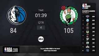 Dallas Mavericks vs Boston Celtics NBAFinals presented by YouTube TV Game 1 on ABC Live Scoreboard [upl. by Keemahs]