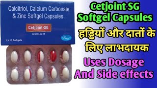 Cetjoint SG Softgel Capsules  Calcitruol Calcium Carbonate And Zinc [upl. by Asilak]