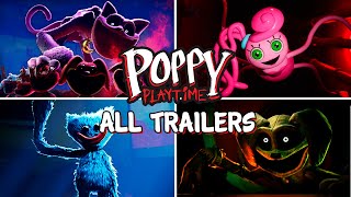 Poppy Playtime  ALL TRAILERS Chapter 1 2 3 Project Playtime Chapter 3  Official Game Trailer [upl. by Laefar]