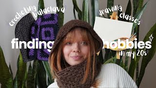 Finding Hobbies in My 20s  Crocheting a Balaclava Drawing Classes amp Unboxing My Vlogging Camera [upl. by Etnomal]