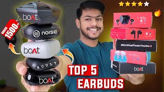 Top 5 Earbuds Under 1500 Rs🔥Best TWS Earbuds Of 2024 Boat 161Boat 131 amp More [upl. by Kendy]