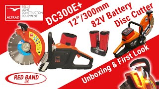 Altrad Belle DC300E 82V Battery Disc Cutter  Unboxing amp First Look  Red Band UK [upl. by Akemak]