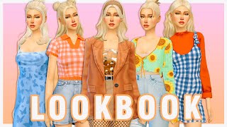 SPRING LOOKBOOK 🌻 Sims 4 Create A Sim FULL CC LIST sims4 ts4 [upl. by Trevethick]