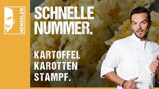 Schnelles KartoffelpüreeRezept mit leckeren Karotten von Steffen Henssler [upl. by Hasin]