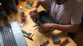 Replacing Taped Battery MacBook Pro Retina 15quot A1417 [upl. by Tamaru46]