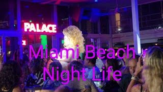 ✨️🌜Miami Beach Night Life Southbeach Florida Ocean Drive Lincoln Road WalkingTour 4K 60 [upl. by Eihs]