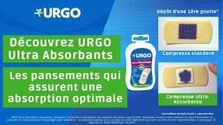 Découvrez URGO Ultra Absorbants  les pansements qui assurent une absorption optimale [upl. by Farman]