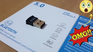 USB BLUETOOTH DONGLE FOR PC AND LAPTOP  USB DONGLE BLUETOOTH 50 REVIEW amp UNBOXING ms2btech [upl. by Annaj]