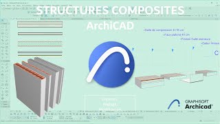 Personnaliser Mur Dalles Toit…sur ArchiCAD [upl. by Silvia]