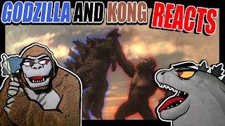 Godzilla Reacts Godzilla vs Kong but Kong Beats up Godzilla [upl. by Monafo]