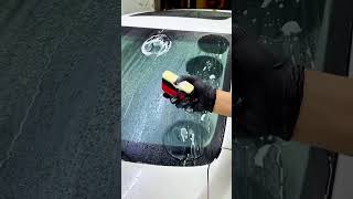 Effective Car Windshield Cleaning Hacks for removal oil tech automobile [upl. by Whetstone]