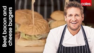 The Juiciest Bacon Cheeseburger  Cook with Curtis Stone  Coles [upl. by Yenittirb]