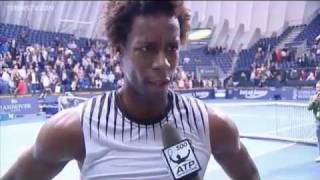 Monfils Talks About Valencia Victory Over Wawrinka [upl. by Acimad]