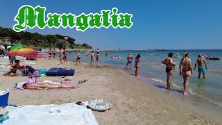 Plaja Mangalia August  Mangalia beach Romania  litoral vacanta MareaNeagra concediu [upl. by Ekul]