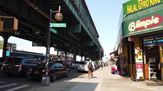 Walking NYC Parkchester Subway Station to Pelham Bay Park via Westchester Avenue  The Bronx [upl. by Avehsile]