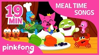 Yum yum Eat Healthy  Meal Time Song  Compilation  Pinkfong Songs for Children [upl. by Evilc]