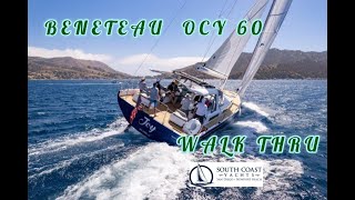 Beneteau Oceanis Yacht 60 quotJoyquot Walk Thru For Sale in San Diego [upl. by Vyner]