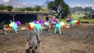 ARTHUR FOUND VERY BEAUTIFUL HORSES  Rdr2 gameplay [upl. by Radcliffe142]