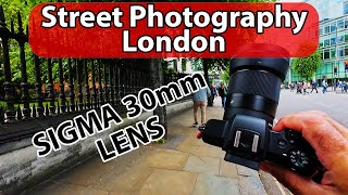 Canon M50 Mark II and Sigma 30mm Lens Street Photography London [upl. by Cawley]