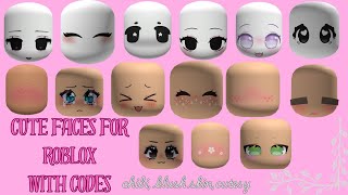 CUTE SKIN FACE CODES💕 FOR RP GAMES BerryavenueBloxburgRHS2 [upl. by Pappano601]