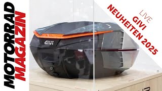 Innovationen Givi Neuheiten 2025 – Vibrationsschutz Aerodynamik von Topcases und mehr [upl. by Valleau375]