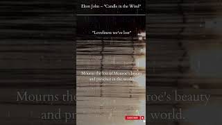 Elton John – quotCandle in the Windquot [upl. by Eisak322]