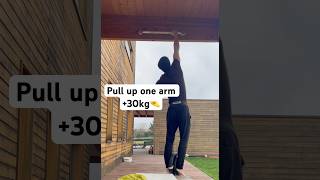 One arm pull up 30kg attempt [upl. by Atikram]