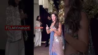 🔊”Nora Nora Nora Nora”😅  Manish Malhotra’s  Nora fatehi Diwali party norafatehi diwali shorts [upl. by Deana340]