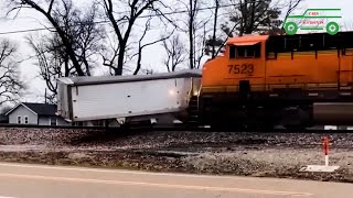 Train incidents at level crossings  Cars Accidents [upl. by Nnyla862]