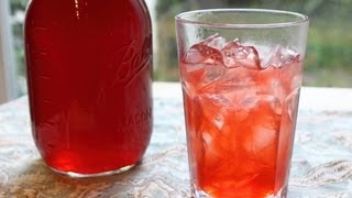 Strawberry Syrup  How to Make Fresh Strawberry Syrup and Strawberry Soda [upl. by Aronoh]