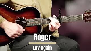 How to play Ruger  Luv Again  Acoustic Guitar Lesson  Tutorial [upl. by Herold21]