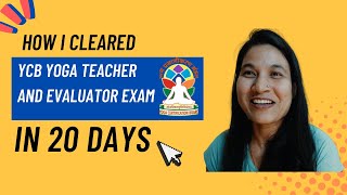 How I cleared my YCB Yoga Teacher and Evaluator Exam in 20 days ycb yoga yogateacher yogavideo [upl. by Uohk]