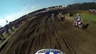 This is how you ride a Honda CRF150R fast around Lommel mx track Belgium [upl. by Rosette]