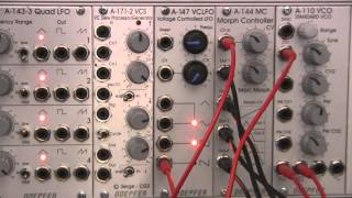 Quadrophonic Basics with Doepfer A100 System Part Two Patch 1 [upl. by Ibot559]