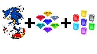 Sonic  7 Chaos Emeralds  7 Sol Emeralds   Super Burning Sol Sonic [upl. by Irrak]