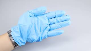 Powder Free Disposable Blue Nitrile Examination MicroTouch Medical Touchntuff Lab Gloves [upl. by Chilt]