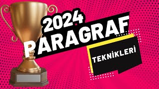 Paragraf Çözme Teknikleri  2024 paragraf kampı [upl. by Melesa]