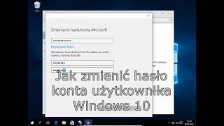 Jak zmienić hasło konta użytkownika Microsoft Windows 10 [upl. by Theadora]