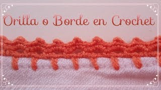 Orilla súper fácil para principiantes Orilla en crochet 37 [upl. by Ferrel935]